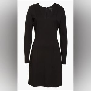 Forest Lily Ponte Knit Long Sleeve Sheath Dress Black Size XS